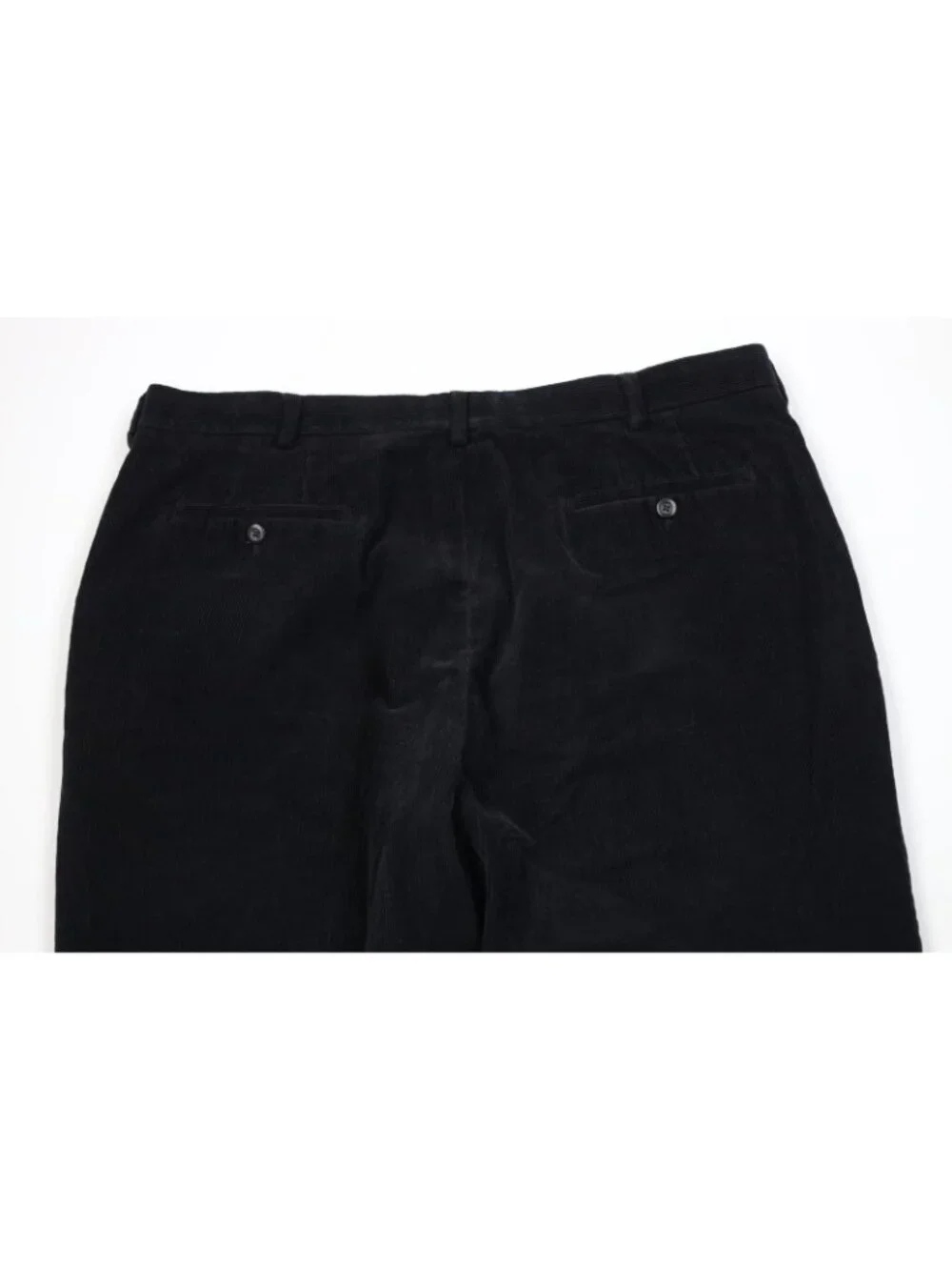Vintage 90s Streetwear Mens 40x29 Distressed Wide Leg Corduroy Chino Pants Black